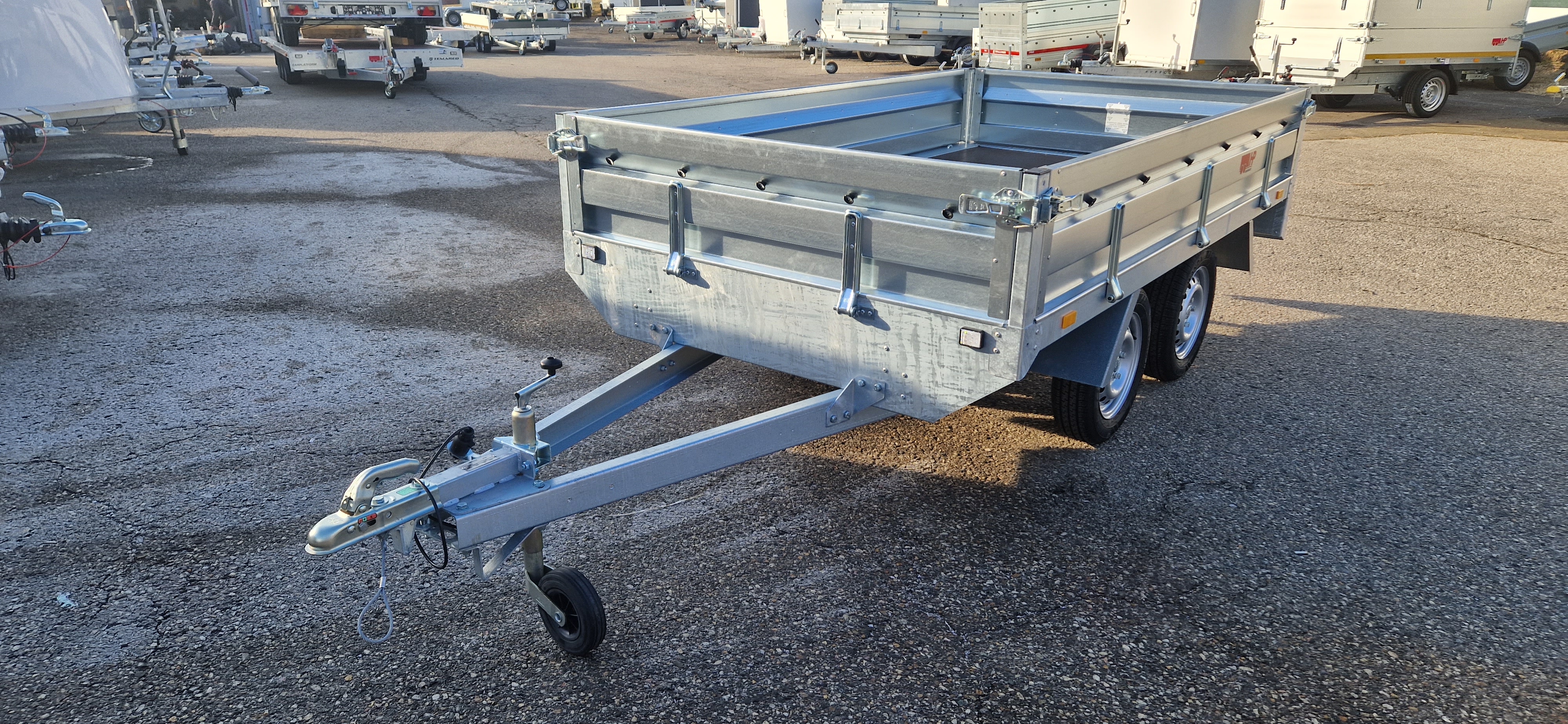 PKW-Anhänger, Tandemanhänger, HP 752715/2 LH Hochlader Tandem ungebremst 750 kg, 2650 x 1500 x 350 mm